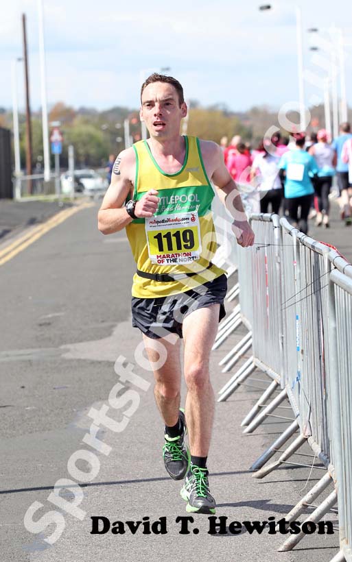 Paul Wilson (Hartlepool) wins the Marathon of the North.